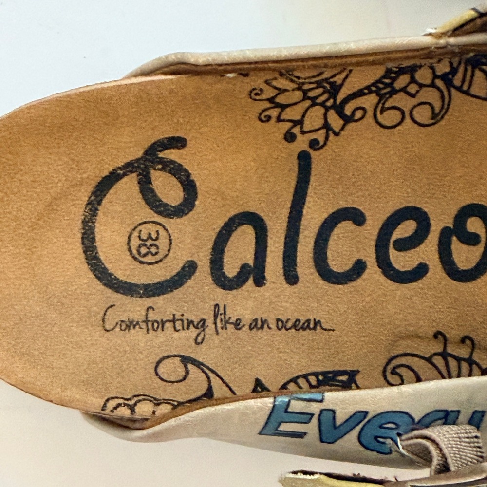 Calceo Goby 'Every Girl Is A Super Hero' Clogs/Mules Shoes Size 38 US 7.5 - Picture 10 of 16